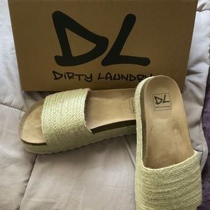 Dirty Laundry platform espadrilles